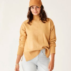 Woodward Sweater: Camel Heather