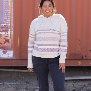 Stowe Hooded Fairisle Sweater : Birch