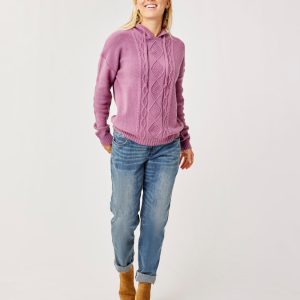 Stowe Hooded Sweater: Orchid